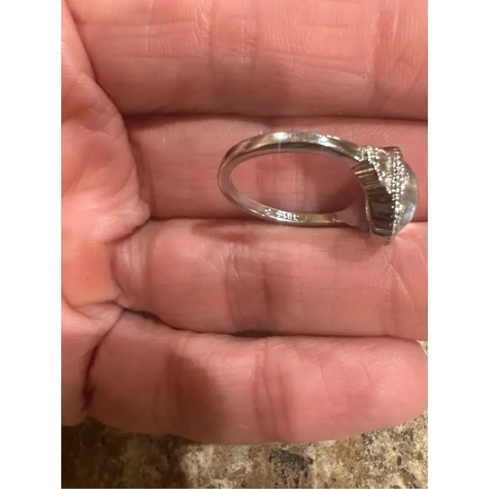 New 925 silver ring colorful stone size 6 woman’s